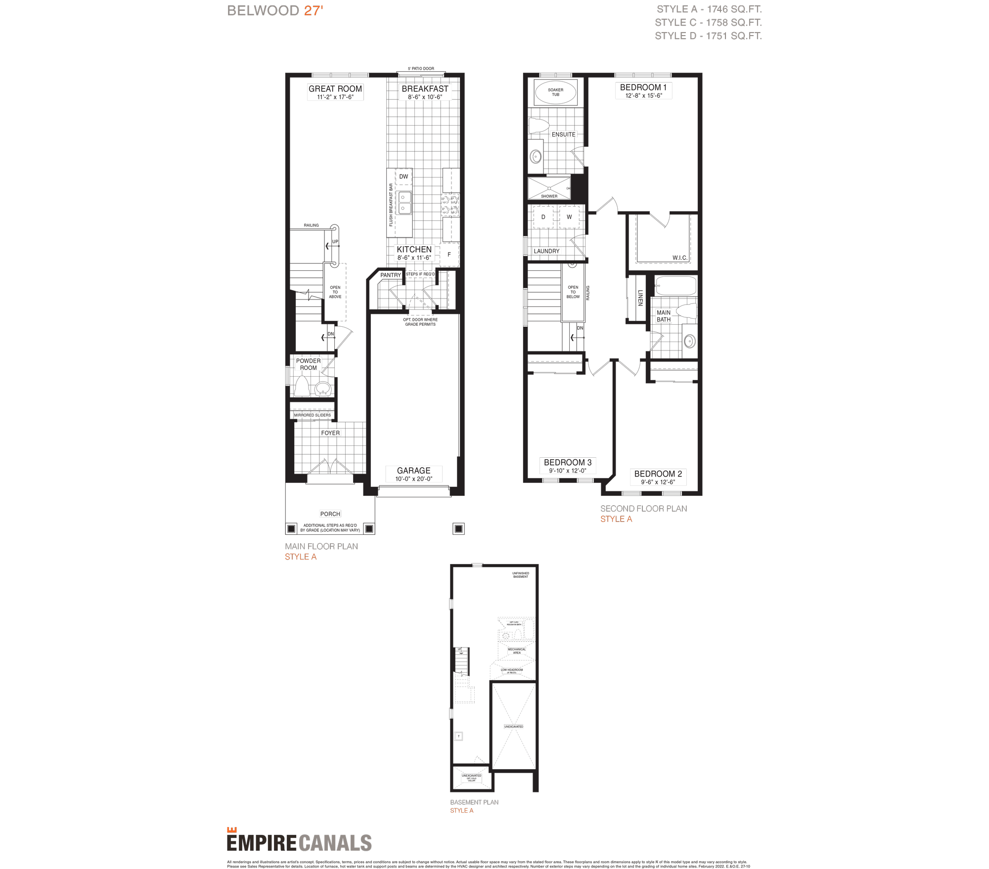 Empire canals floorplans 2